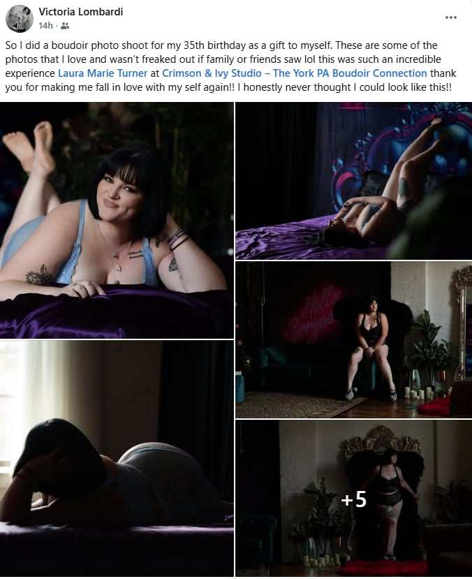 Birthday Boudoir Photoshoot, Crimson and Ivy Studio, Falling in Love with Herself Again: Victoria’s Boudoir Birthday Experience