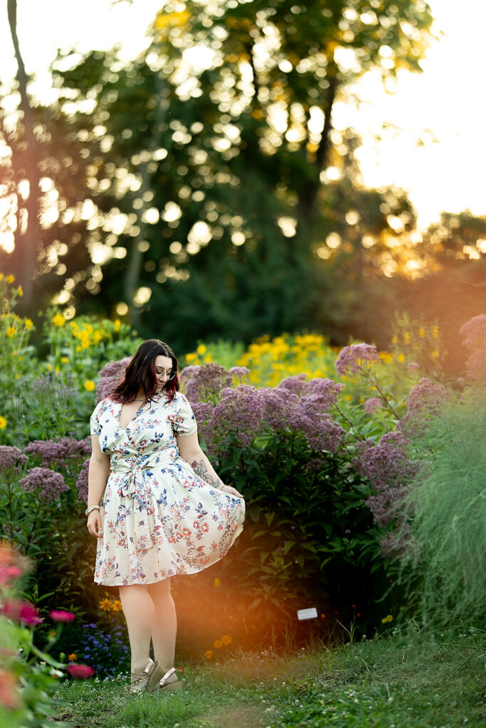 Outdoor portrait photography at sunset in John Rudy Park, York PA. John Rudy Park portraits